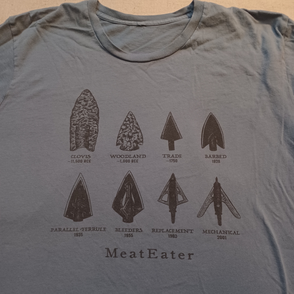 MeatEater Steven Rinella Short-Sleeve Graphic Tee in Slate Blue